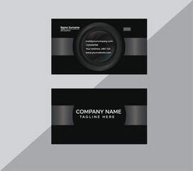 Naklejka premium photography business card company, personal business card design 