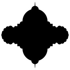 Islamic Label Emblem Shape Glyph Pictogram symbol visual illustration
