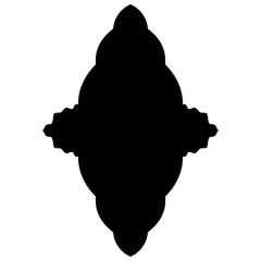 Islamic Label Emblem Shape Glyph Pictogram symbol visual illustration