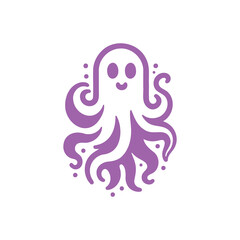 Purple and White Illustration of Jellyfish