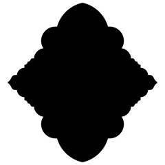 Islamic Label Emblem Shape Glyph Pictogram symbol visual illustration