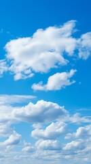 Fototapeta premium A Stunning View of White Clouds and Blue Sky