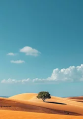 Foto op Aluminium b'Lonely Tree in the Desert' © Adobe Contributor