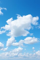 Naklejka na ściany i meble b'Blue sky with white clouds background'