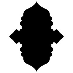 Islamic Label Emblem Shape Glyph Pictogram symbol visual illustration