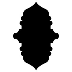 Islamic Label Emblem Shape Glyph Pictogram symbol visual illustration