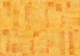 Yellow texture of acrylic paint as abstract background for highly detailed textured wallpaper and patterns