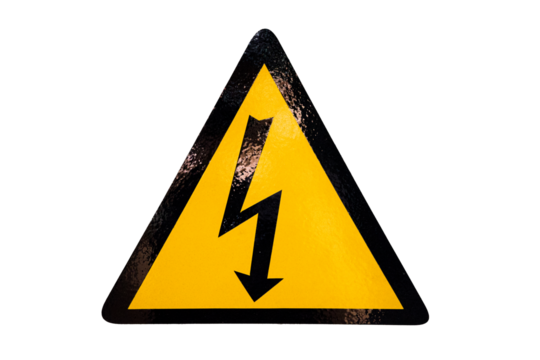 Triangle Warning sign High voltage danger. illustration Danger symbol.  - Powered by Adobe