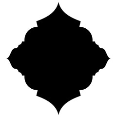 Islamic Label Emblem Shape Glyph Pictogram symbol visual illustration