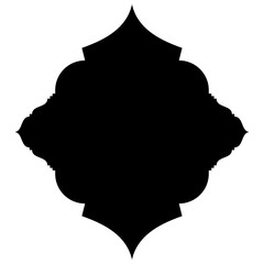Islamic Label Emblem Shape Glyph Pictogram symbol visual illustration