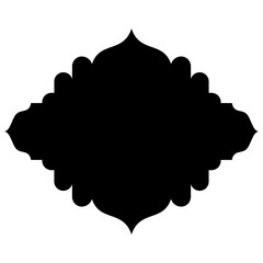 Islamic Label Emblem Shape Glyph Pictogram symbol visual illustration