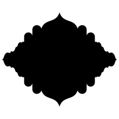 Islamic Label Emblem Shape Glyph Pictogram symbol visual illustration