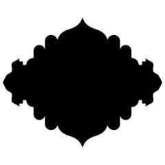 Islamic Label Emblem Shape Glyph Pictogram symbol visual illustration