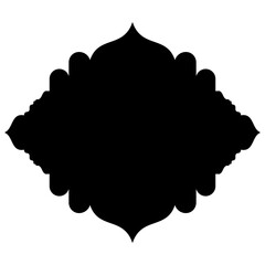 Islamic Label Emblem Shape Glyph Pictogram symbol visual illustration