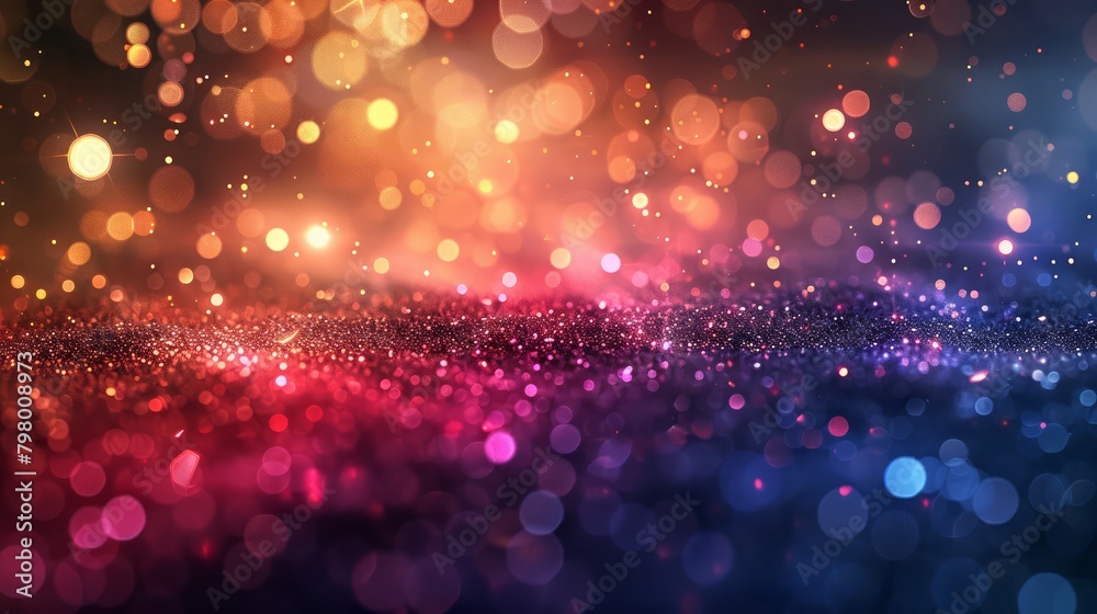 Aufkleber A colorful background with many small dots. The dots are of different colors and sizes. The background is a mix of red, blue, and purple. The dots are scattered all over the background