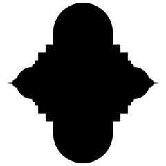 Islamic Label Emblem Shape Glyph Pictogram symbol visual illustration