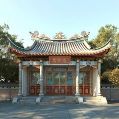 Fototapeta premium Old Style Tample Exterior ,Hindu Tample, Prayer hall