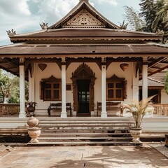 Fototapeta premium Old Style Tample Exterior ,Hindu Tample, Prayer hall