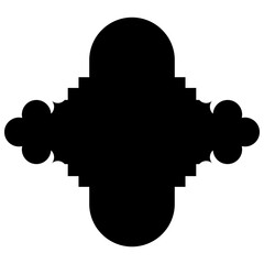 Elegant Visual Illustrations: Iconic Label Emblem Shapes in Turkish, Iranian, Arabic Styles for Eid Banners Label Emblem Shape Glyph Pictogram symbol visual illustration