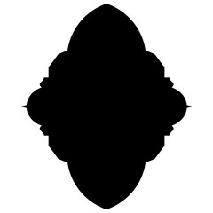 Elegant Visual Illustrations: Iconic Label Emblem Shapes in Turkish, Iranian, Arabic Styles for Eid Banners Label Emblem Shape Glyph Pictogram symbol visual illustration