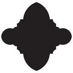 Islamic Label Emblem Shape Glyph Pictogram symbol visual illustration