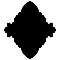Islamic Label Emblem Shape Glyph Pictogram symbol visual illustration