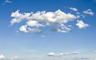 Blue sky white clouds Abstract nature background