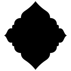 Islamic Label Emblem Shape Glyph Pictogram symbol visual illustration