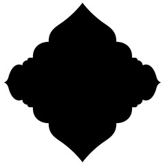 Islamic Label Emblem Shape Glyph Pictogram symbol visual illustration