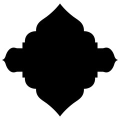 Islamic Label Emblem Shape Glyph Pictogram symbol visual illustration