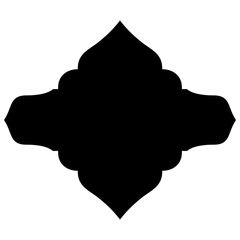 Islamic Label Emblem Shape Glyph Pictogram symbol visual illustration