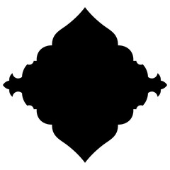 Islamic Label Emblem Shape Glyph Pictogram symbol visual illustration