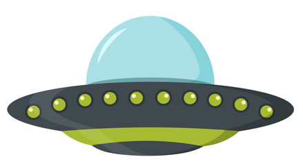 PNG, UFO set, alien spaceships, flat style. Spaceship in the form of a plate for transportation. NLO vector set in cartoon style. Color set of alien circle plates for the game UI. Vector illustration