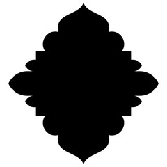 Islamic Label Emblem Shape Glyph Pictogram symbol visual illustration