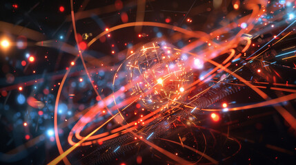 In a particle accelerator, physicists collide subatomic particles at speeds approaching the speed of light.