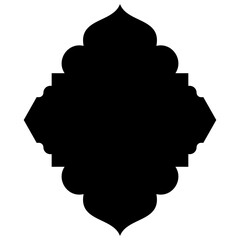 Islamic Label Emblem Shape Glyph Pictogram symbol visual illustration
