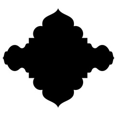 Islamic Label Emblem Shape Glyph Pictogram symbol visual illustration