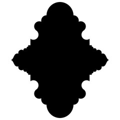 Exquisite Label Emblem Shapes: Turkish, Iranian & Arabic Traditional Glyphs for Ramadan & Eid Banners Label Emblem Shape Glyph Pictogram symbol visual illustration