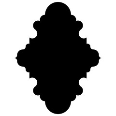 Exquisite Label Emblem Shapes: Turkish, Iranian & Arabic Traditional Glyphs for Ramadan & Eid Banners Label Emblem Shape Glyph Pictogram symbol visual illustration