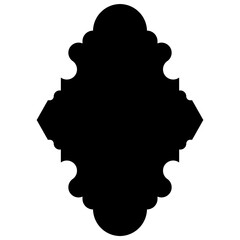 Exquisite Label Emblem Shapes: Turkish, Iranian & Arabic Traditional Glyphs for Ramadan & Eid Banners Label Emblem Shape Glyph Pictogram symbol visual illustration