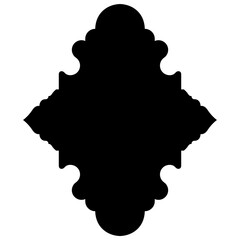 Exquisite Label Emblem Shapes: Turkish, Iranian & Arabic Traditional Glyphs for Ramadan & Eid Banners Label Emblem Shape Glyph Pictogram symbol visual illustration