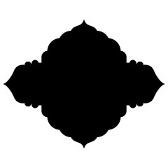 Exquisite Label Emblem Shapes: Turkish, Iranian & Arabic Traditional Glyphs for Ramadan & Eid Banners Label Emblem Shape Glyph Pictogram symbol visual illustration