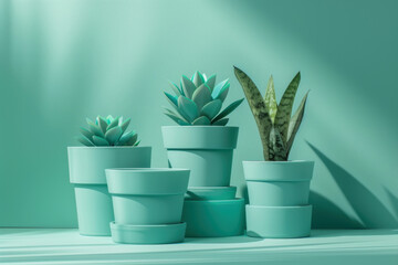Eco-friendly flower pots made of recyclable plastic, promoting sustainability and environmental responsibility in gardening.

