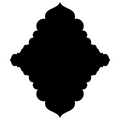 Exquisite Label Emblem Shapes: Turkish, Iranian & Arabic Traditional Glyphs for Ramadan & Eid Banners Label Emblem Shape Glyph Pictogram symbol visual illustration