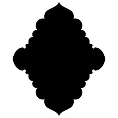 Exquisite Label Emblem Shapes: Turkish, Iranian & Arabic Traditional Glyphs for Ramadan & Eid Banners Label Emblem Shape Glyph Pictogram symbol visual illustration