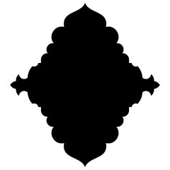 Exquisite Label Emblem Shapes: Turkish, Iranian & Arabic Traditional Glyphs for Ramadan & Eid Banners Label Emblem Shape Glyph Pictogram symbol visual illustration