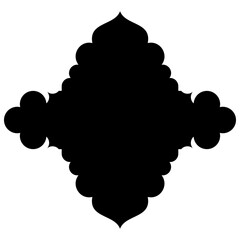 Exquisite Label Emblem Shapes: Turkish, Iranian & Arabic Traditional Glyphs for Ramadan & Eid Banners Label Emblem Shape Glyph Pictogram symbol visual illustration