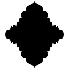 Exquisite Label Emblem Shapes: Turkish, Iranian & Arabic Traditional Glyphs for Ramadan & Eid Banners Label Emblem Shape Glyph Pictogram symbol visual illustration