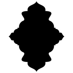 Exquisite Label Emblem Shapes: Turkish, Iranian & Arabic Traditional Glyphs for Ramadan & Eid Banners Label Emblem Shape Glyph Pictogram symbol visual illustration