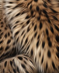 A close up of a cheetah's fur.